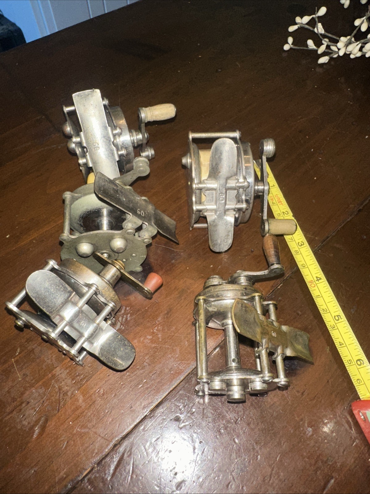 Vtg. Fishing Reels “Hendrix” And Unknown Reels Complete Good Condition