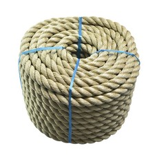 PP Manila Rope 3 Strand Twisted Rope Arborist Bull Rope 1" 100' Rope