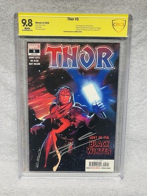 Thor #5 CBCS 9.8 Signed Donny Cates 1st Appearance Black Winter Galactus #731