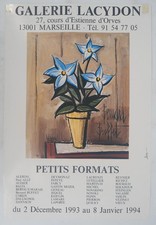 [AFFICHE D'ART] Bernard BUFFET : Pot de fleurs bleues #Lacydon, 1994