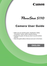 Canon POWERSHOT S110 Digital Camera User Owner Instruction Manual