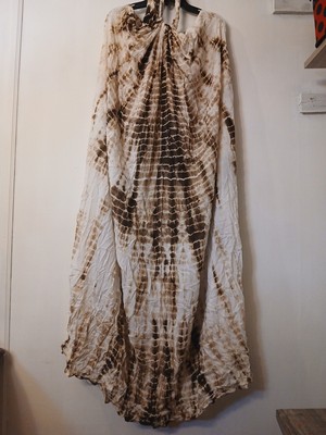 Elan Dress, Brown + White Tie Dye Open Back Halter Maxi Dress Size: Medium | eBay Elan Dress, Brown + White Tie Dye Open Back Halter Maxi Dress Size: Medium | eBay