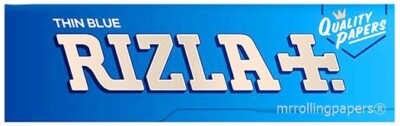 Rizla Rolling Papers Thin Blue Single Wide 50 Lvs/Pk DISCOUNTS! USA Fast Shipped