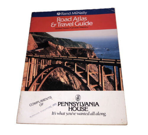 Rand McNally Atlas & Reiseführer Vintage 1988 PB Buch