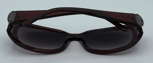 Kenneth Cole Reaction Womens Sunglass Burgundy Rectangle, Smoke Lens KC1210 69B - Picture 12 of 13