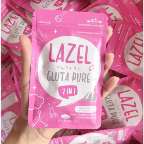Gluta Lazel Pure Whitening Skin Frozen Collagen Antioxidant Anti Aging Cap - Picture 2 of 8