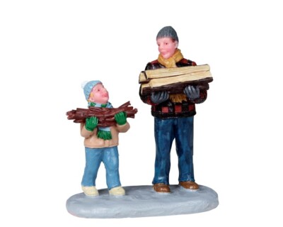 LEMAX 02807 - FIREWOOD FOR THE HEARTH - Weihnachtsdorf Winterdorf NEU