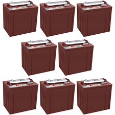Trojan T-125 6V 240Ah Flooded Lead Acid GC2 Deep Cycle Battery 8Pack 