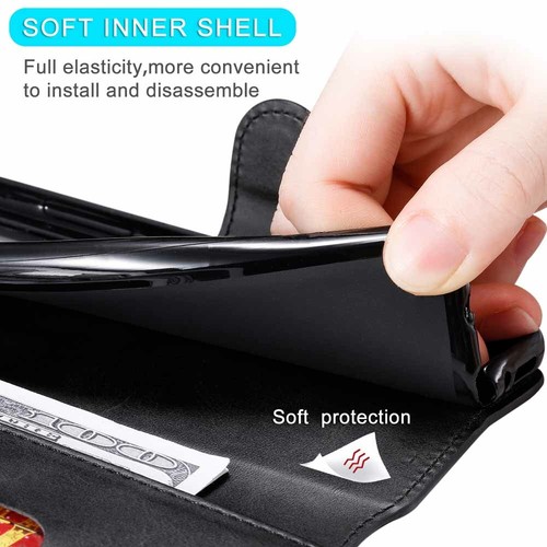 For Xiaomi Redmi Note 9 Pro 9s 8 Pro Wallet Flip Stand Leather Phone Case Cover - Picture 5 of 33