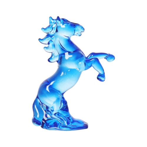 Kristall Galante Pferde Figur Sammlerstück Glas Pferd Ornament Büro Deko - Bild 9 von 10