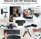 4k/1080p Webcam Streaming with Microphone for Desktop Computer Software USB LOT