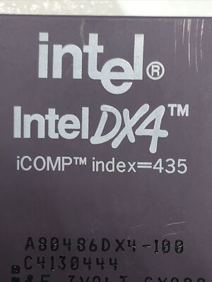Intel 486 DX4 100MHZ A80486DX4 SX900 SK051 SK096 i486 CPU Intel 486 DX4 100MHZ A80486DX4 SX900 SK051 SK096 i486 CPU