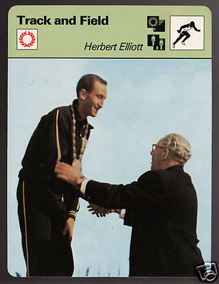 HERBERT ELLIOTT Australia Running Track & Field 1978 SPORTSCASTER CARD #35-09A