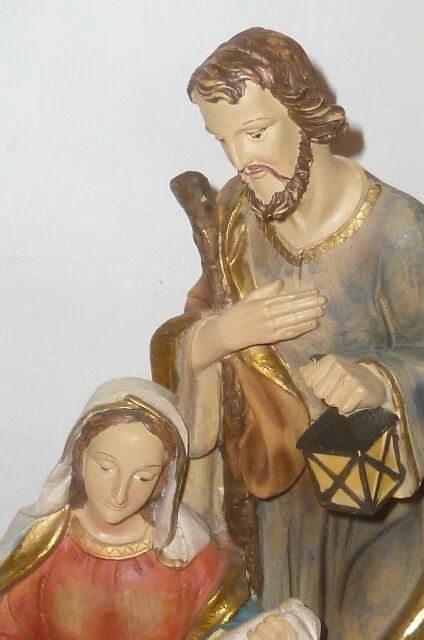 Heiligenfigur Büste Heilige Familie Maria Josef Madonna 32cm Figur Massefigur ??
