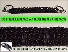 100 - 5000 pcs 7/8"OD x 3/32" thick Black rubber O-rings Braiding Chain Mail DIY