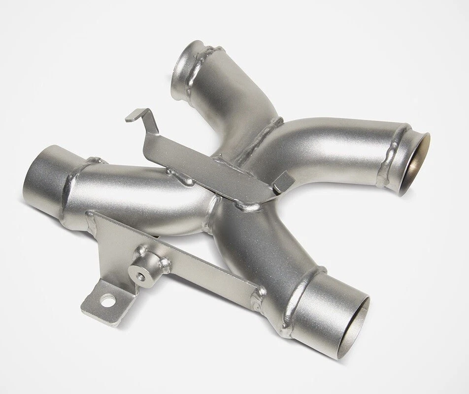 Triumph Bonneville T120 2018 Zard Free Flow Exhaust Link X Pipe Stainless Steel Foto 3 de 4