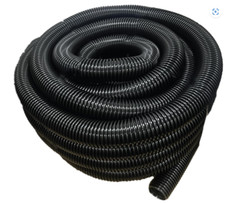Black Corrugated  Plastic Pond Hose 38mm Vacuum Hose 15M Flexible Hose