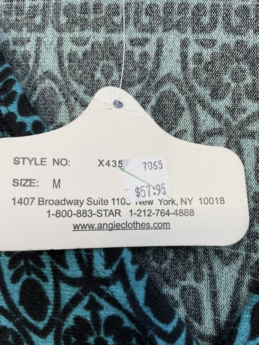 ANGIE knit multicolor boho dress w/ V neck ,3/4 bell sleeves Sz. M - 第 4/6 張圖片