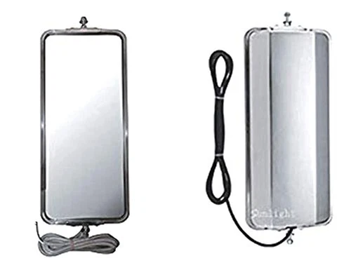 Fits West Coast Truck Mirror Head Stainless Steel Left or Right Heated 7" x 16"