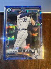 Spencer Torkelson 2021 Bowman Chrome Draft Sapphire Edition #BDC-20 Tigers NM-MT