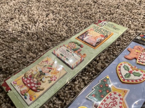 Mary Engelbreit Dimensional Stickers lot of 2 Christmas themed - Picture 3 of 4