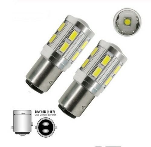 Ampoules LED Feu De Jour/blanc Xénon Pour Peugeot 208 - T20 W21/5W, 6000K, 2 Pièces
