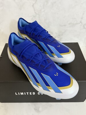 Adidas X Crazyfast Messi Elite FG Soccer Cleats Blue ID0710 Men's