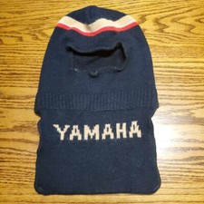 Vintage 70s 80s Yamaha Winter Ski Snowmobile Face Mask Head Neck Gaiter Hat