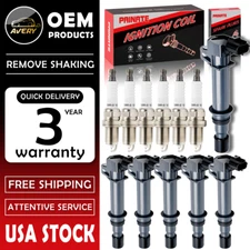 ✅ OEM 6 Ignition Coil + 6 Iridium Spark Plug For Jeep Liberty Dodge 3.7 V6 UF270