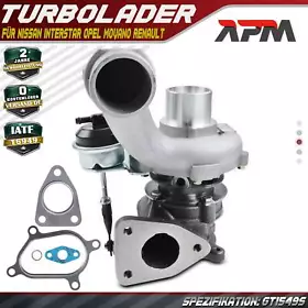 Turbolader Abgasturbolader für Nissan Interstar Opel Movano Renault Master II