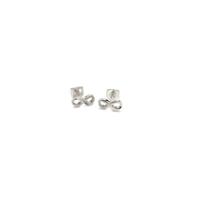 Boccia Schmuck Ohrstecker die Unendliche 8 Titan 05020-01 Liegende 8 Infinity