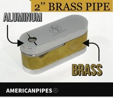 American Pipes™️ Plegable Latón Aluminio Tabaco Mono Pipa Almacenamiento y Pantallas