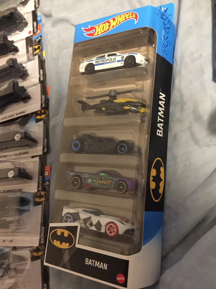 BATMAN BATMOBILE Lote Serie Animada Liga de la Justicia Arkham Knight Batplane RARO Foto 3 de 4