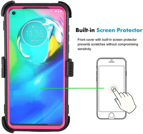 Für Motorola G Power Hülle Ganzkörper integrierter Ständer und Displayschutz Hülle - Bild 17 von 21