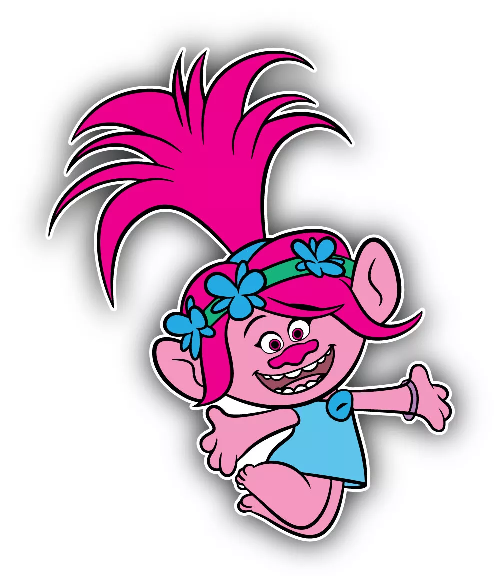 Trolls Movie Bridget Sticker Bumper Decal - ''SIZES