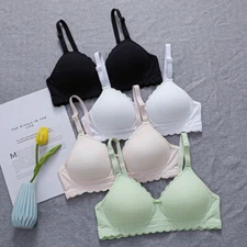 Small Cup Teenager's Bras Cotton Brassiere Maiden Girl Underwear 30-38 AAA AA AB