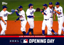 2021 Topps Opening Day Opening Day #OD13 Los Angeles Dodgers