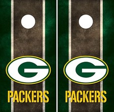 Green Bay Packers Cornhole Board Decal Wrap Wraps grunge