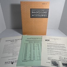 1955 BAUSCH  LOMB Balopticons Projector  Accessories E-11 Catalog w/Price List