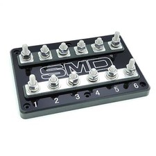 SMD 6 Spot ANL Fuse Heavy Duty Distribution Block Steve Meade Designs
