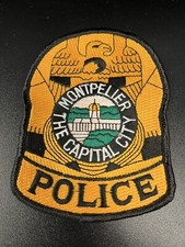 VINTAGE &ldquo;MONTPELIER POLICE&rdquo; Patch obsolete