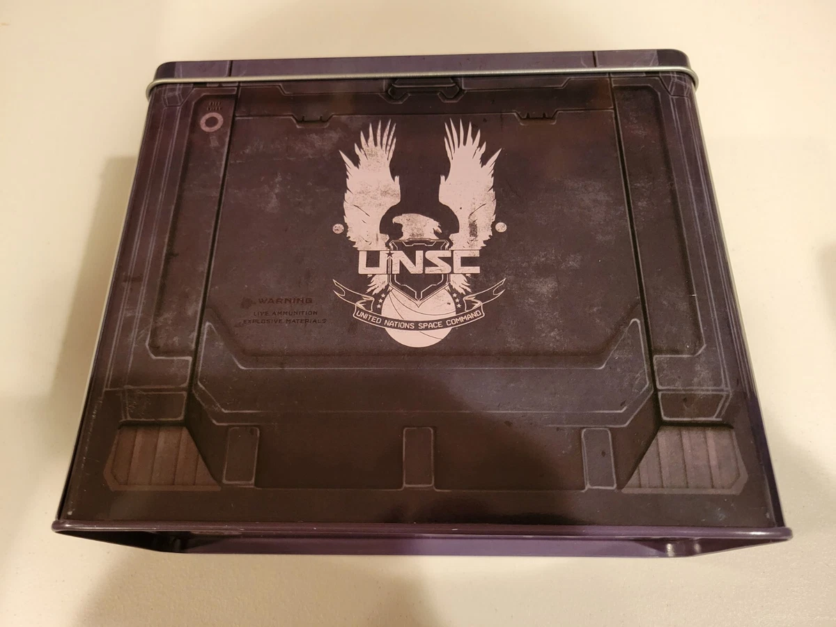 UNSC Halo 5: Gaurdians Used Empty Tin Ammo Tote Lunch Box Loot Crate Game  Merch | eBay