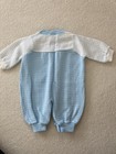Baby Boy Clothes Small Steps 0-6 Months Blue & White Sweater Outfit EUC — photo 2