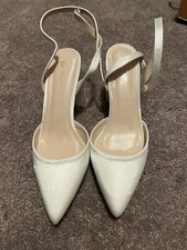 Wedding Shoes Size 8 Ivory Satin