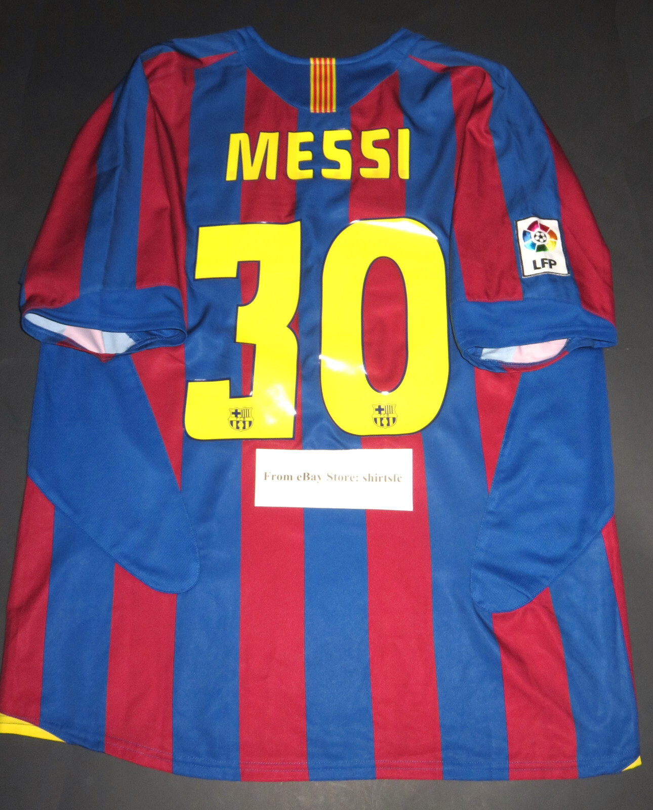 2005-2006 Nike Authentic FC Barcelona Lionel Messi 30 Argentina Jersey Shirt Kit