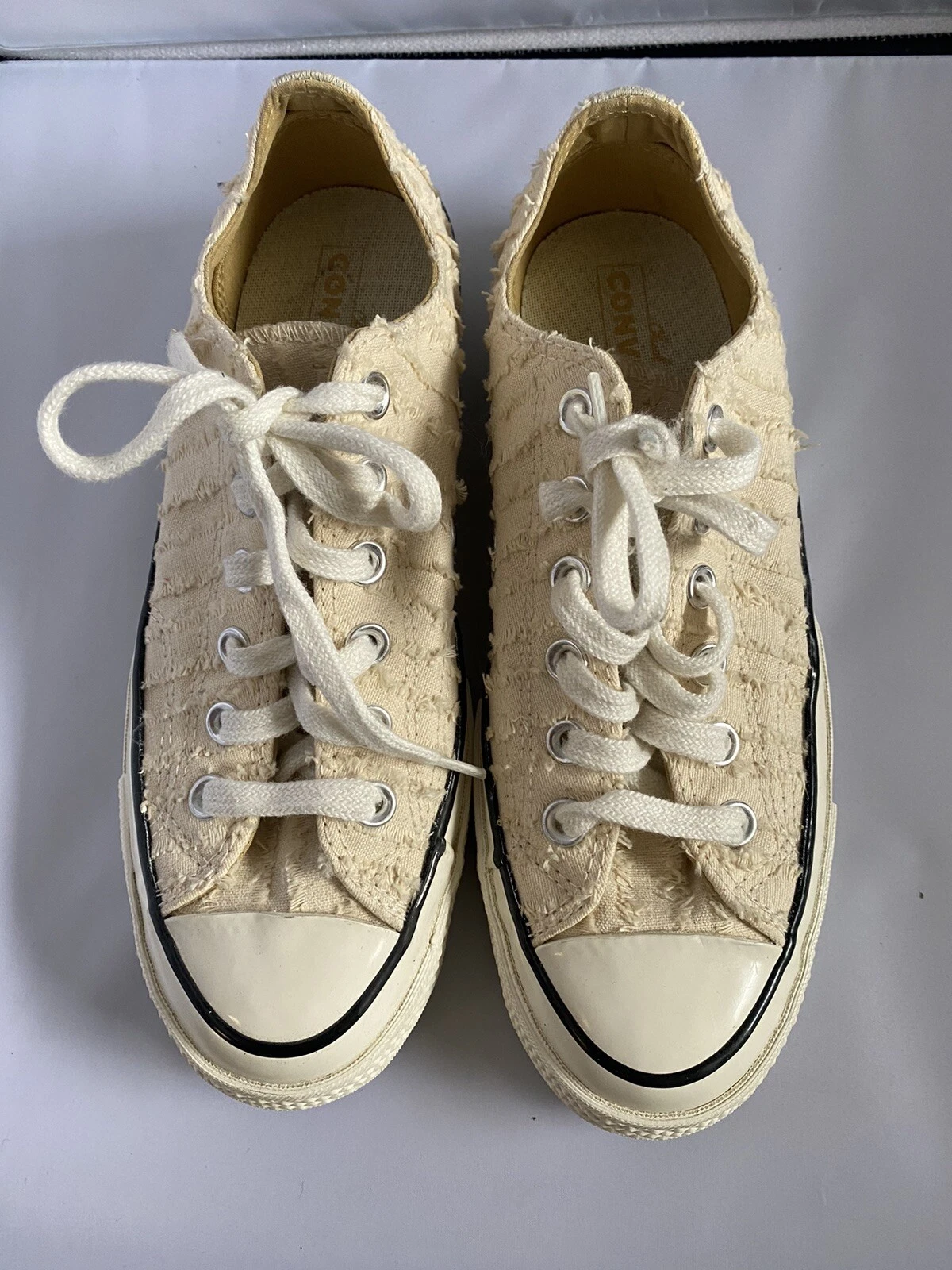 Sneakers basse Converse Chuck Taylor All Star Fray Me sfilacciate Egret taglia 5