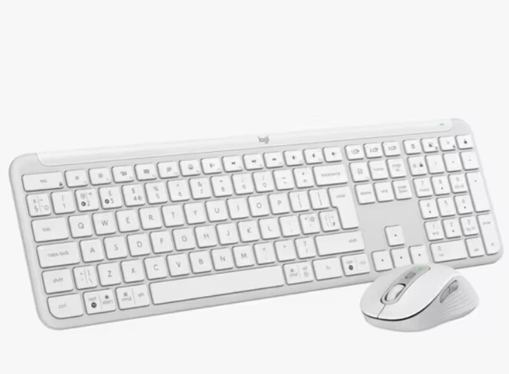 Logitech MK950 Slim Keyboard and Mouse Combo Off White Signature  - Image 2 of 4
