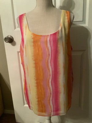  Danny & Nicole Polyester Sleeveless Lined  Shell Top Size 18  