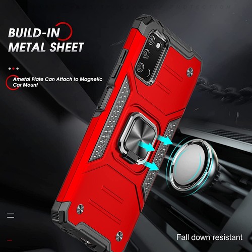 Case for Samsung Galaxy A03S Anti-Scratch Shockproof Case Bumper Red and Black - 第 9/26 張圖片