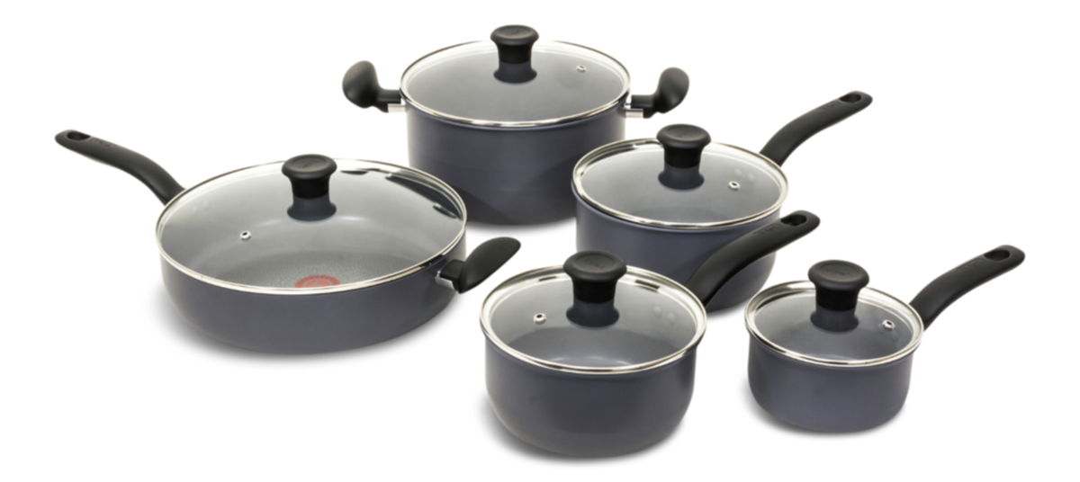 T-Fal Hard Titanium Cookware Set, Non-stick, Dishwasher & Oven